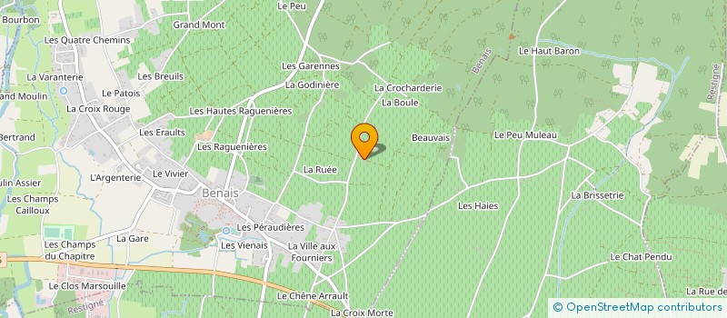 localisation de l'entreprise EARL BOUCARD THIERRY  BENAIS