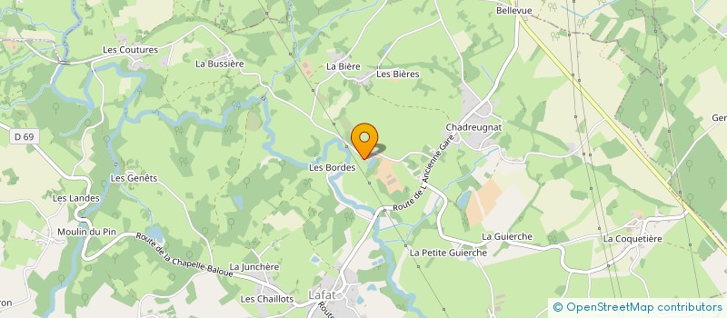 localisation de l'entreprise EARL BOUCHARDON  LAFAT