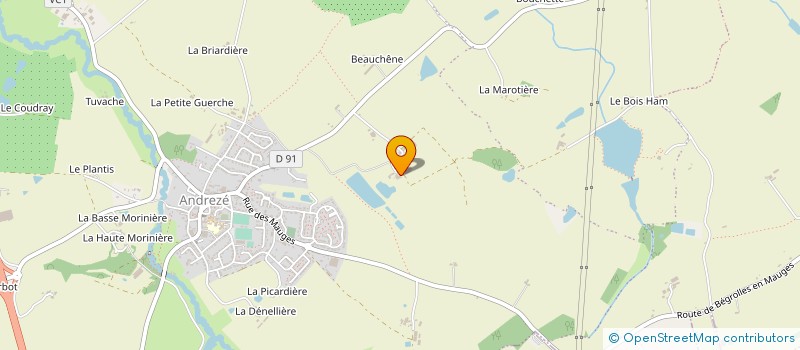 localisation de l'entreprise EARL BOUCHET à BEAUPREAU-EN-MAUGES