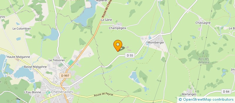 localisation de l'entreprise EARL BOUDARD  SAINT-CHABRAIS