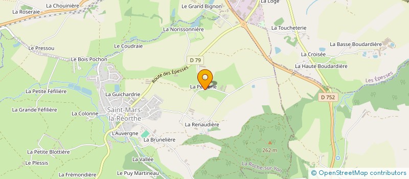 localisation de l'entreprise EARL BOUDAUD M  SAINT-MARS-LA-REORTHE