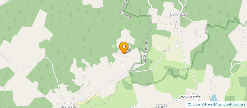 localisation de l'entreprise EARL BOUDY  MAREUIL EN PERIGORD