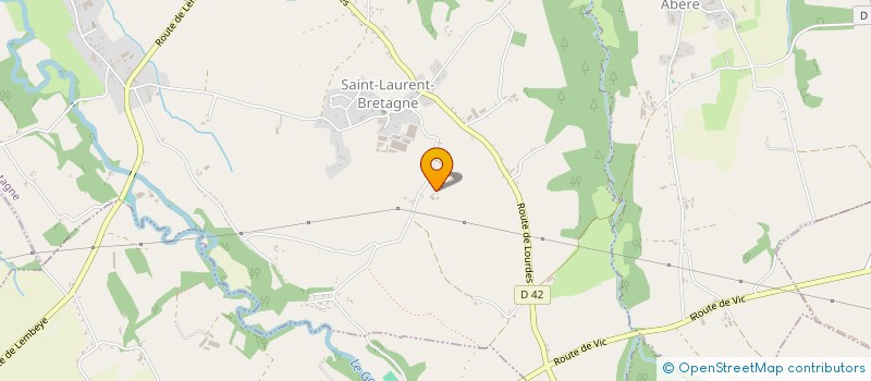 localisation de l'entreprise EARL BOUEZOU  SAINT-LAURENT-BRETAGNE