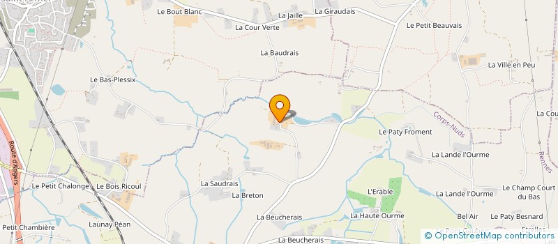 localisation de l'entreprise EARL BOUGET  CORPS-NUDS