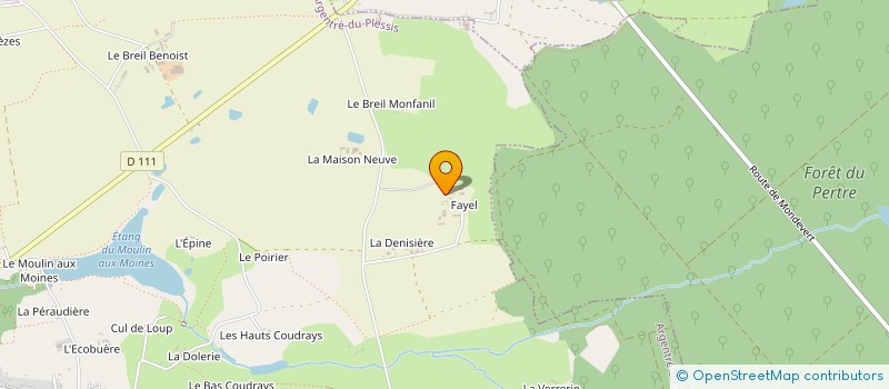 localisation de l'entreprise EARL BOUQUET à ARGENTRE-DU-PLESSIS