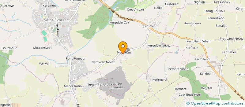 localisation de l'entreprise EARL BOURBIGOT  SAINT-EVARZEC