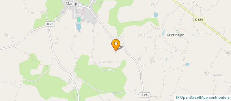 localisation de l'entreprise EARL BOURDAIS  LES HAUTS-D'ANJOU