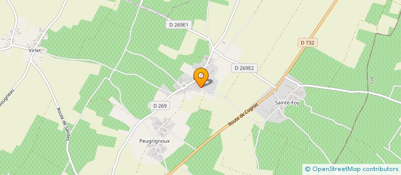 localisation de l'entreprise EARL BOURDEAU à PERIGNAC