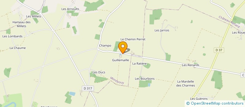 localisation de l'entreprise EARL BOURDOIS à MONTBOUY