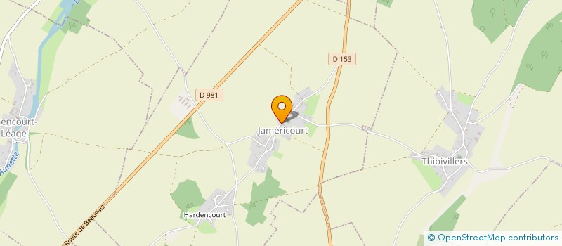 localisation de l'entreprise EARL BOURDON  JAMERICOURT