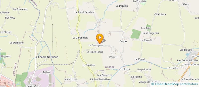 localisation de l'entreprise EARL BOURG-NEUF à BRIE