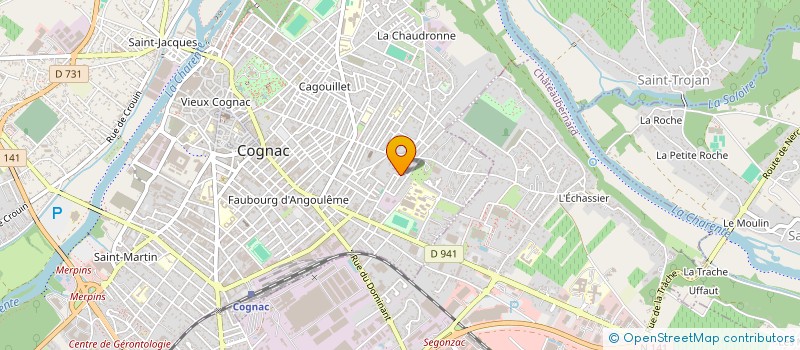 localisation de l'entreprise EARL BOURG NOUVEAU à SAINT-LAURENT-DE-COGNAC