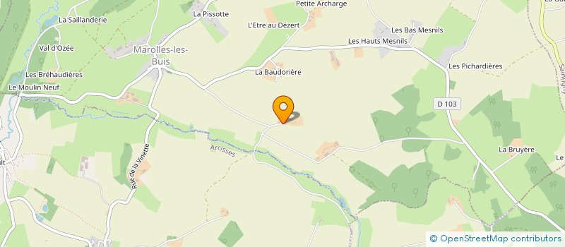 localisation de l'entreprise EARL BOURGEOIS DOMINIQUE à MAROLLES-LES-BUIS