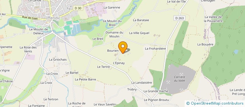 localisation de l'entreprise EARL BOURIEN à IFFENDIC