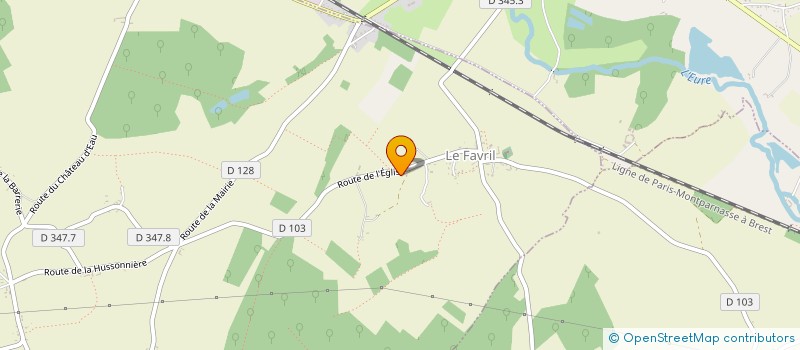 localisation de l'entreprise EARL BOURNISIEN à LE FAVRIL