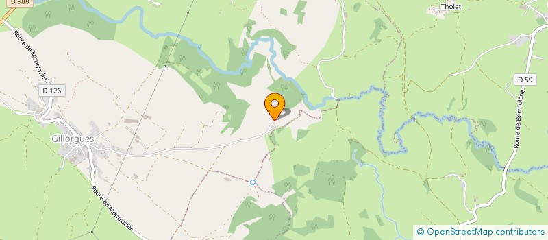 localisation de l'entreprise EARL BOUSQUET-LES VIOLETTES  RODELLE