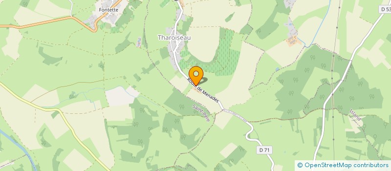 localisation de l'entreprise EARL BOUSSARD  THAROISEAU