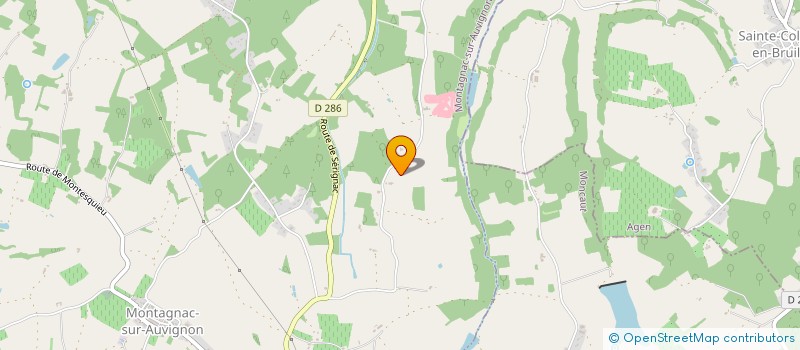 localisation de l'entreprise EARL BOUTANNE PATRICK  MONTAGNAC SUR AUVIGNON