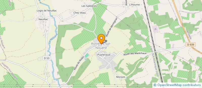 localisation de l'entreprise EARL BOUTILLER à ASNIERES-SUR-NOUERE