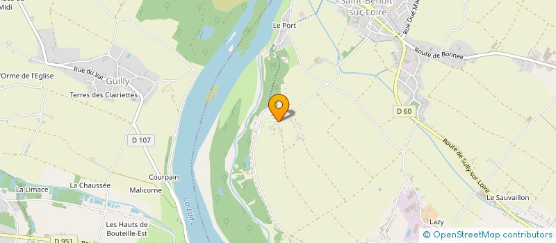 localisation de l'entreprise EARL BOUTON à SAINT-BENOIT-SUR-LOIRE