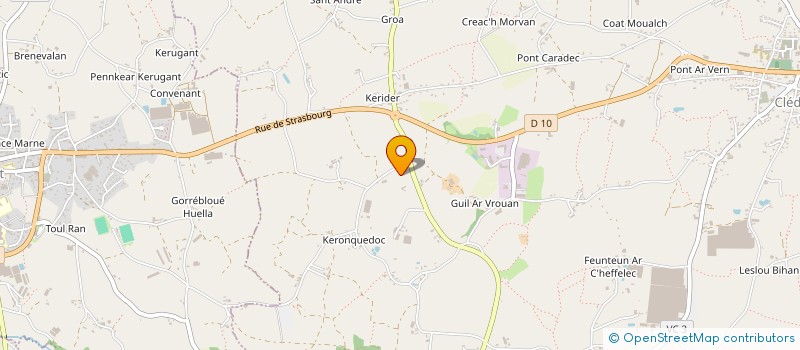 localisation de l'entreprise EARL BOUTOUILLER à CLEDER