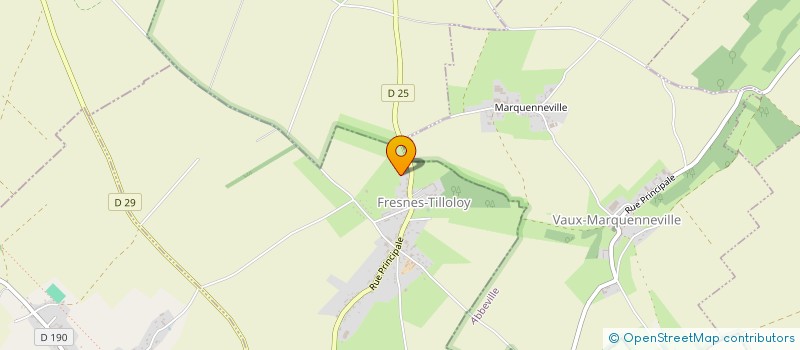 localisation de l'entreprise EARL  BOUTROY LA VIEILLE FERME  VAUX-MARQUENNEVILLE