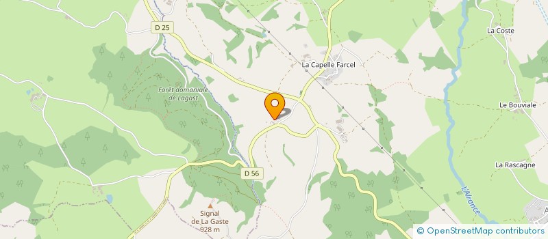 localisation de l'entreprise EARL BOUZAT  LE TRUEL