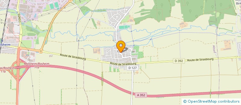 localisation de l'entreprise EARL BRAND MAXIME  ERGERSHEIM