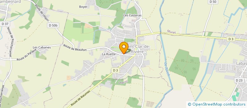 localisation de l'entreprise EARL BRARDO à SAINT-CLAR-DE-RIVIERE