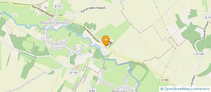 localisation de l'entreprise EARL BRASSEUR  BEAUVOIR-WAVANS