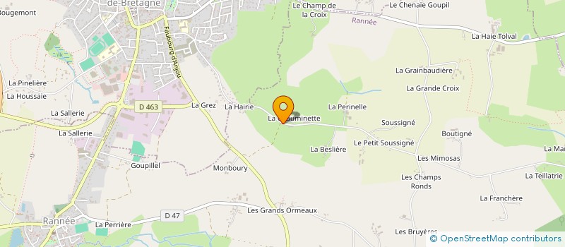 localisation de l'entreprise EARL BRASSIER à RANNEE