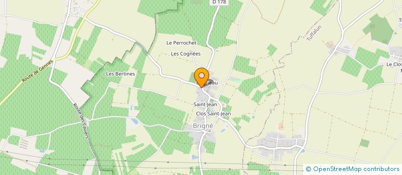 localisation de l'entreprise EARL BRAULT C & B - DOMAINE CHARMILLE à DOUE-EN-ANJOU
