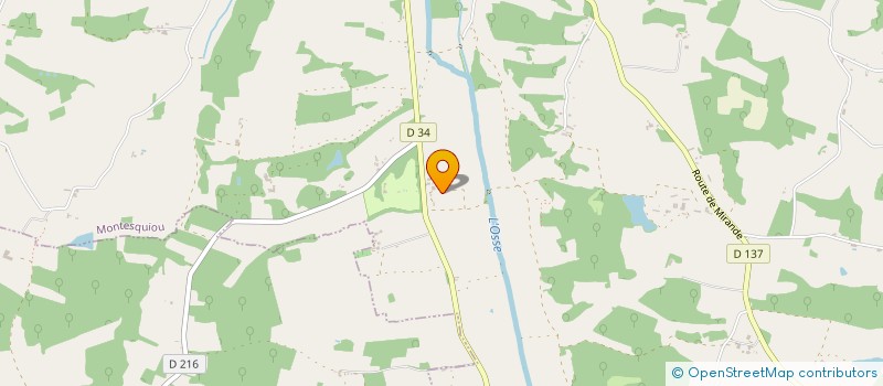 localisation de l'entreprise EARL BRAZZALOTTO  MONTESQUIOU