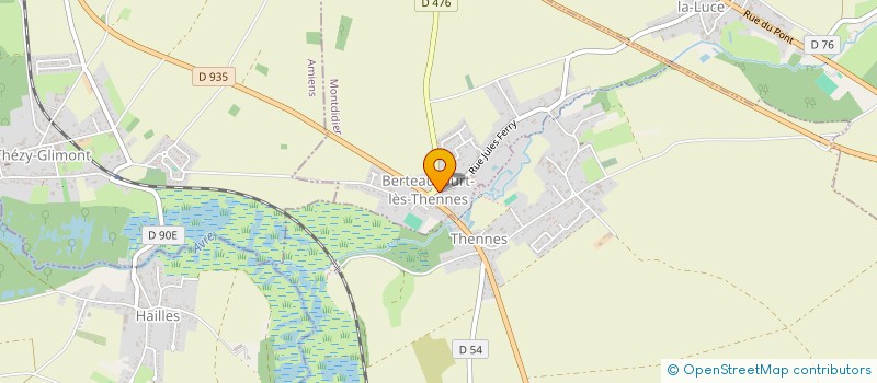 localisation de l'entreprise EARL BREBION  BERTEAUCOURT-LES-THENNES