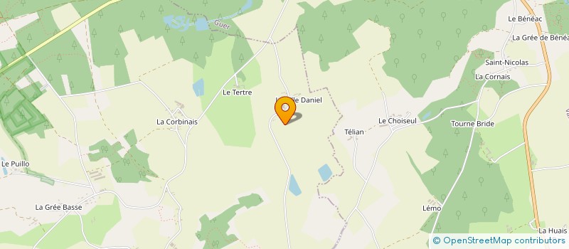 localisation de l'entreprise EARL BREIZH REPRO à MONTENEUF