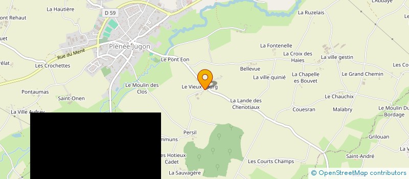 localisation de l'entreprise EARL BREIZH UHEL à PLENEE-JUGON