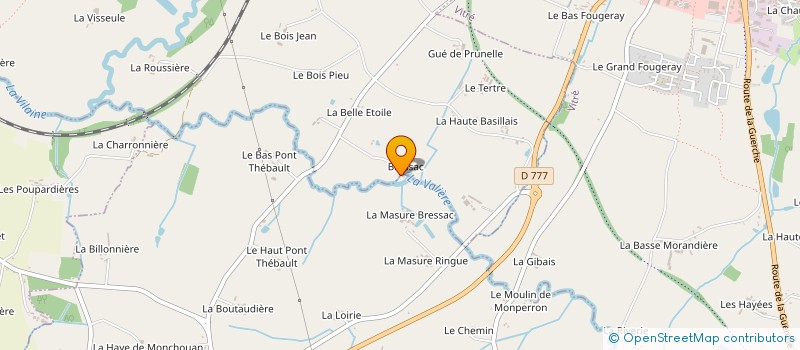 localisation de l'entreprise EARL BRESSAC à ETRELLES