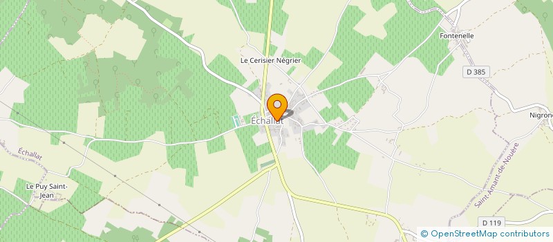 localisation de l'entreprise EARL BRIAND AUBEPI à ECHALLAT