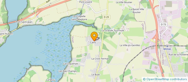 localisation de l'entreprise EARL BRIAND CAINS à PLEUDIHEN-SUR-RANCE