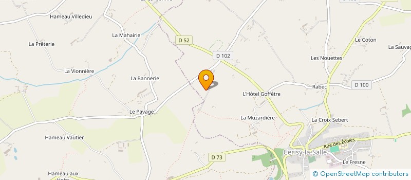 localisation de l'entreprise EARL BRIAULT à CERISY-LA-SALLE