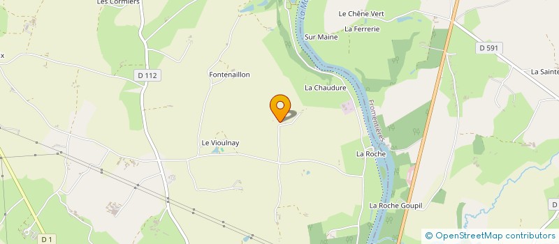 localisation de l'entreprise EARL BRIELLES  LA ROCHE-NEUVILLE