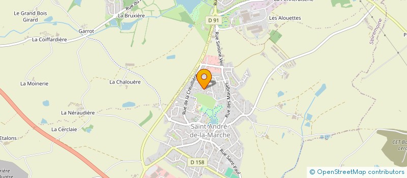 localisation de l'entreprise EARL BRIN PATRICE  SEVREMOINE