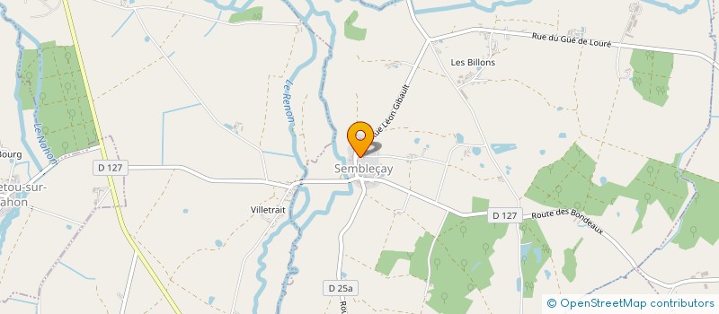 localisation de l'entreprise EARL BRISSEMORET à SEMBLECAY