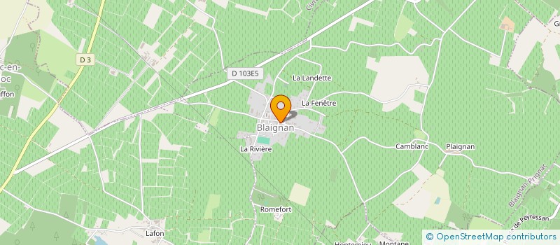 localisation de l'entreprise EARL BROCHARD-CAHIER  BLAIGNAN-PRIGNAC