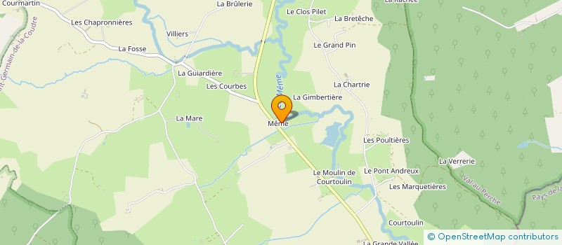 localisation de l'entreprise EARL BRUNEAU à SAINT-GERMAIN-DE-LA-COUDRE