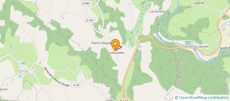 localisation de l'entreprise EARL BRUNHES à SAINT-MAMET-LA-SALVETAT