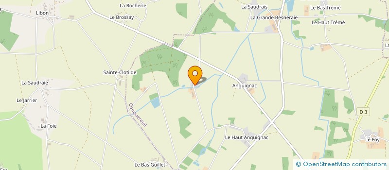 localisation de l'entreprise EARL BRUNO MAHE à CONQUEREUIL