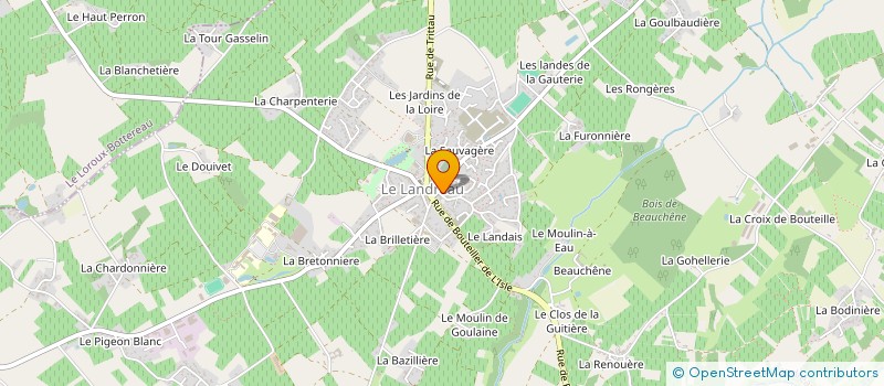 localisation de l'entreprise EARL BRUNO VAL à LE LANDREAU
