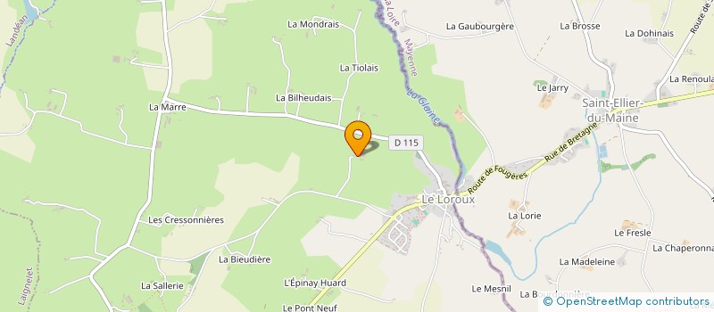 localisation de l'entreprise EARL BUCHARD à LE LOROUX