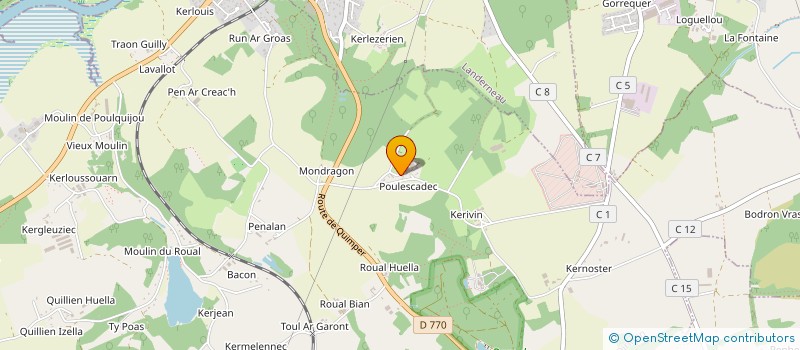 localisation de l'entreprise EARL BUGUEL à DIRINON